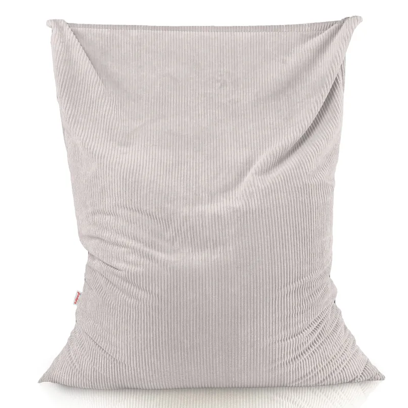 Grand coussin de sol XXL en velours côtelé