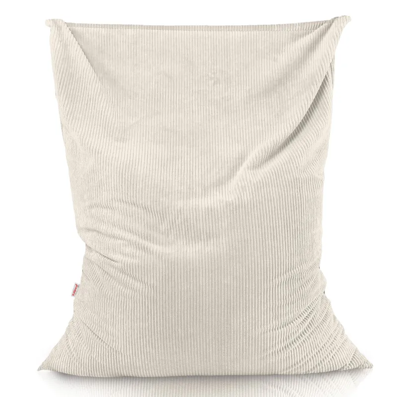 Grand coussin de sol XXL en velours côtelé