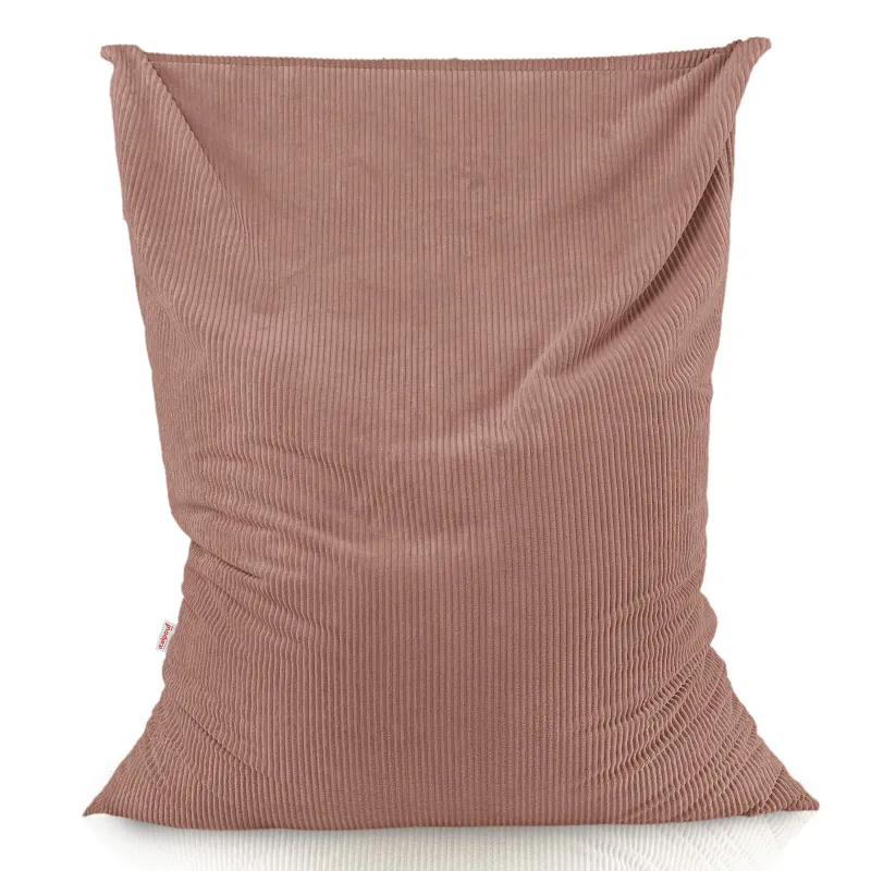 Grand coussin de sol XXL en velours côtelé
