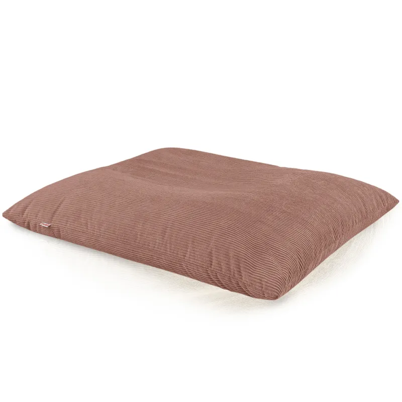 Grand coussin de sol XXL en velours côtelé