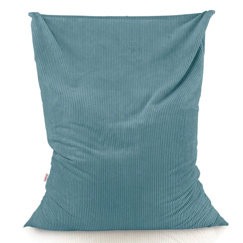 Grand coussin de sol XXL en velours côtelé