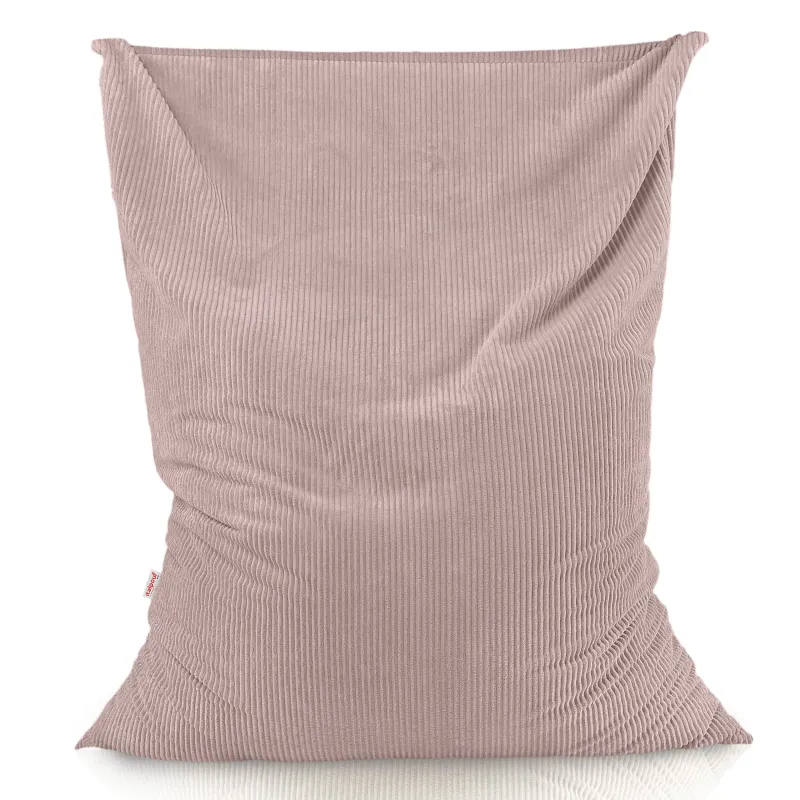 Grand coussin de sol XXL en velours côtelé