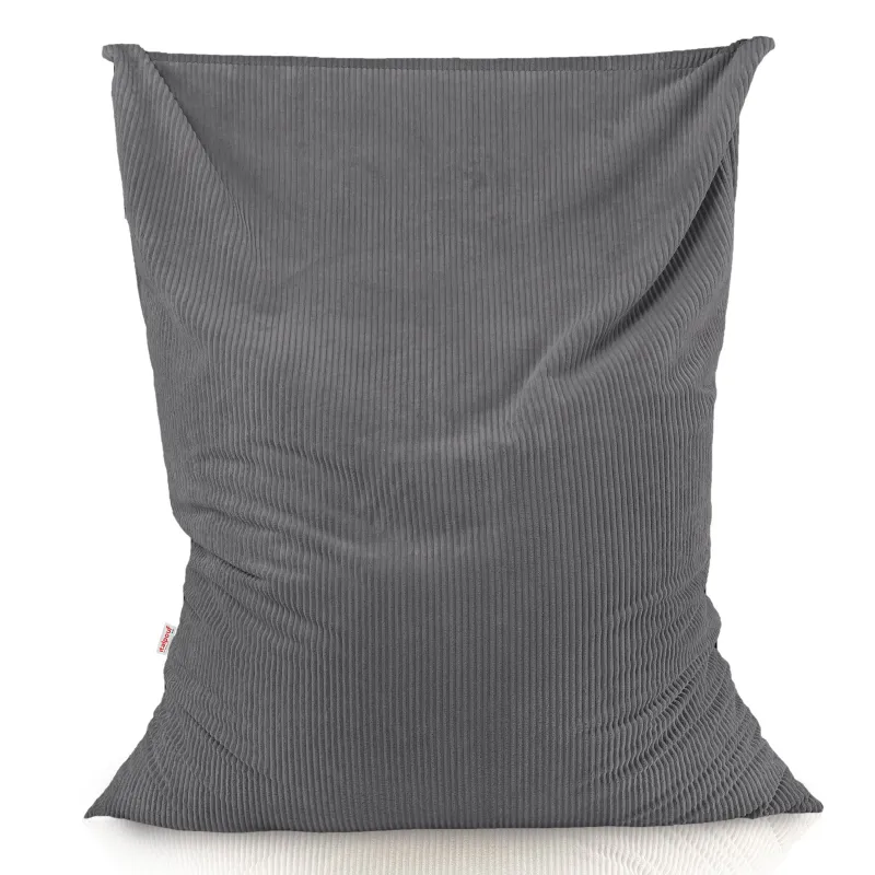 Grand coussin de sol XXL en velours côtelé