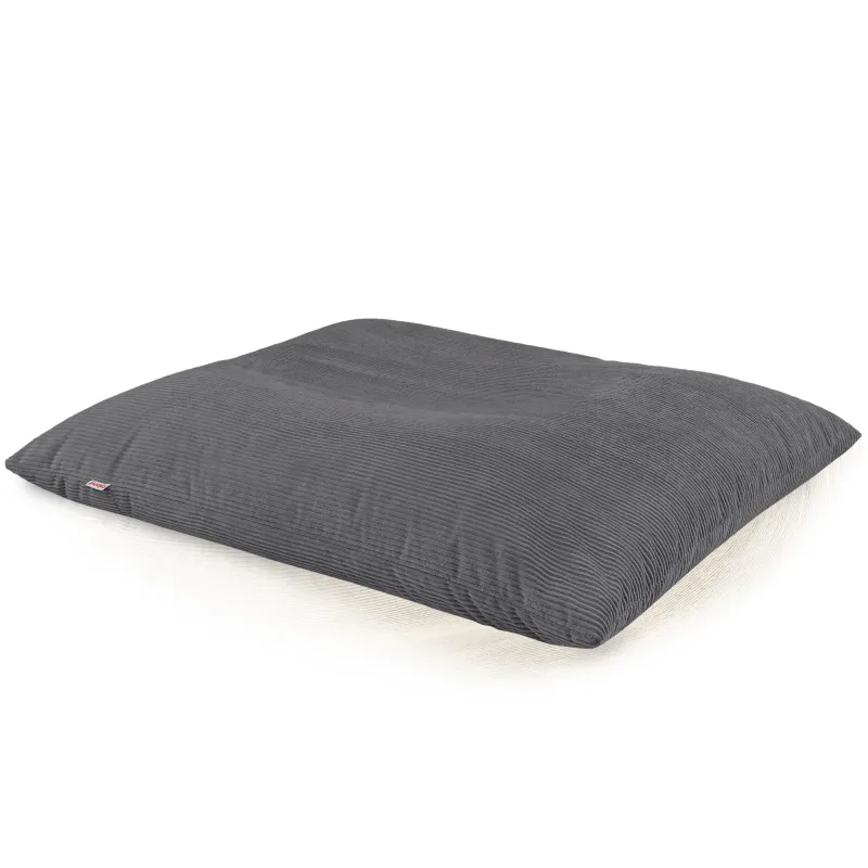 Grand coussin de sol XXL en velours côtelé