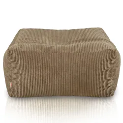 Pouf, repose-pieds et table en un – Florence velours