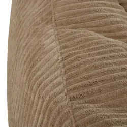 Pouf poire avec dossier pour adultes en velours XXL