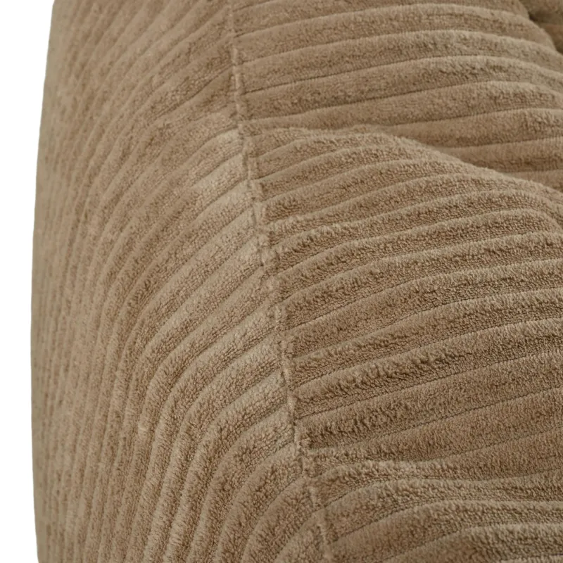 Pouf poire avec dossier pour adultes en velours XXL