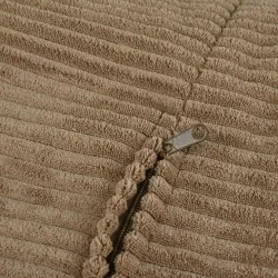 Pouf poire avec dossier pour adultes en velours XXL