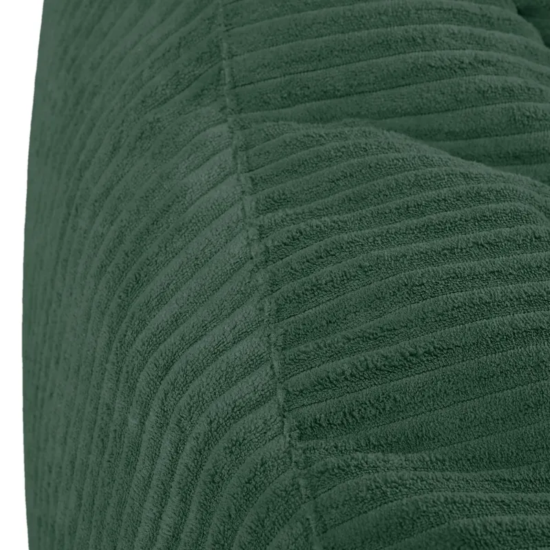 Pouf poire avec dossier pour adultes en velours XXL