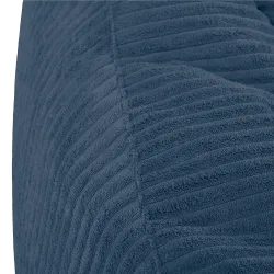Pouf poire avec dossier pour adultes en velours XXL
