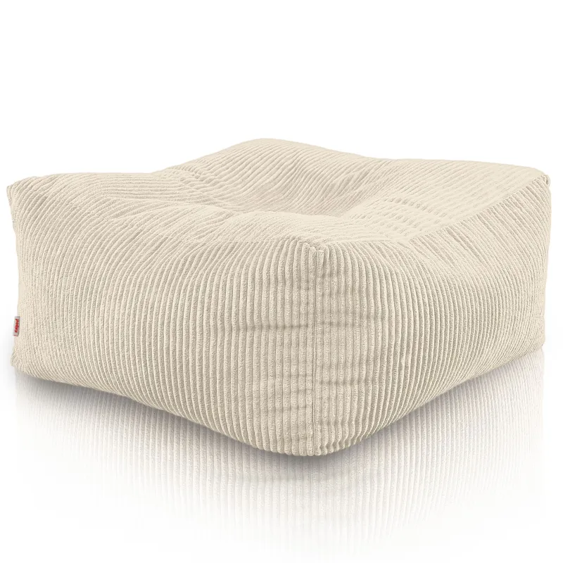 Pouf, repose-pieds et table en un – Florence velours