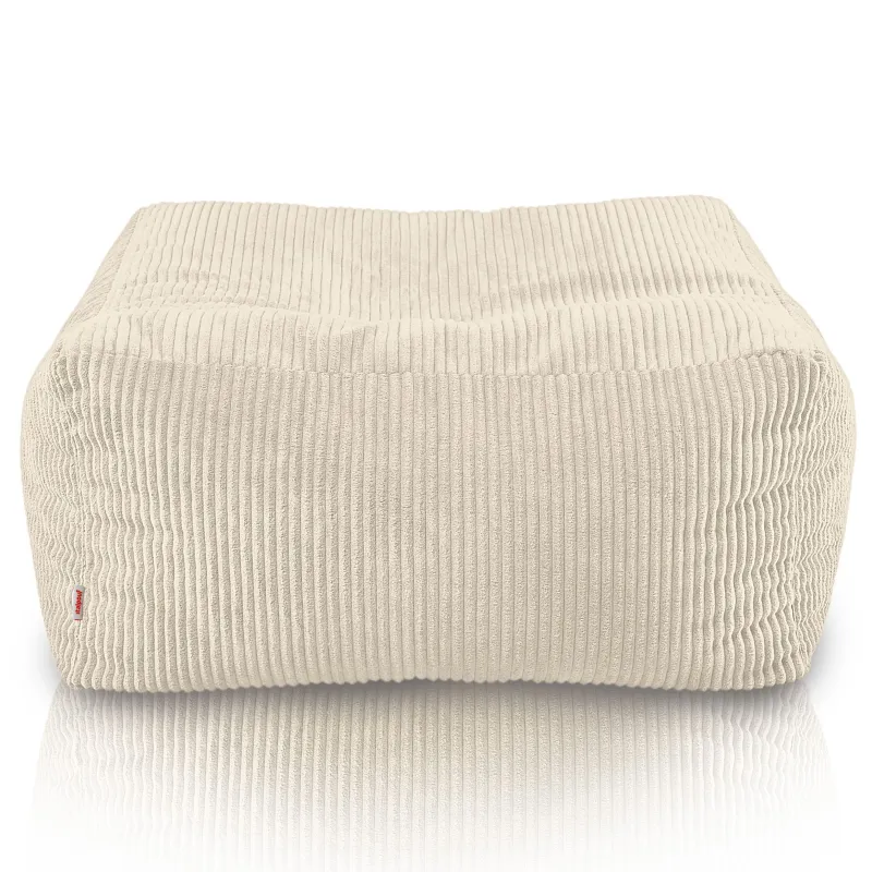 Pouf, repose-pieds et table en un – Florence velours