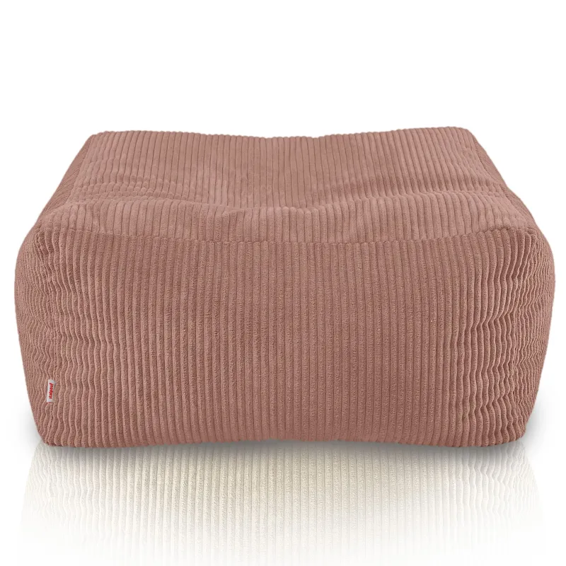 Pouf, repose-pieds et table en un – Florence velours