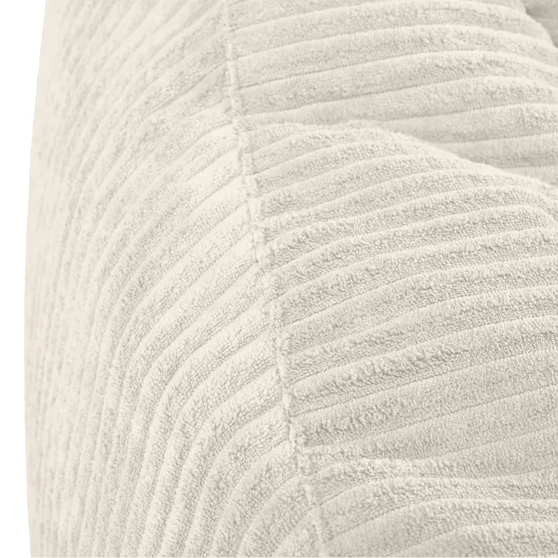 Pouf poire avec dossier pour adultes en velours XXL
