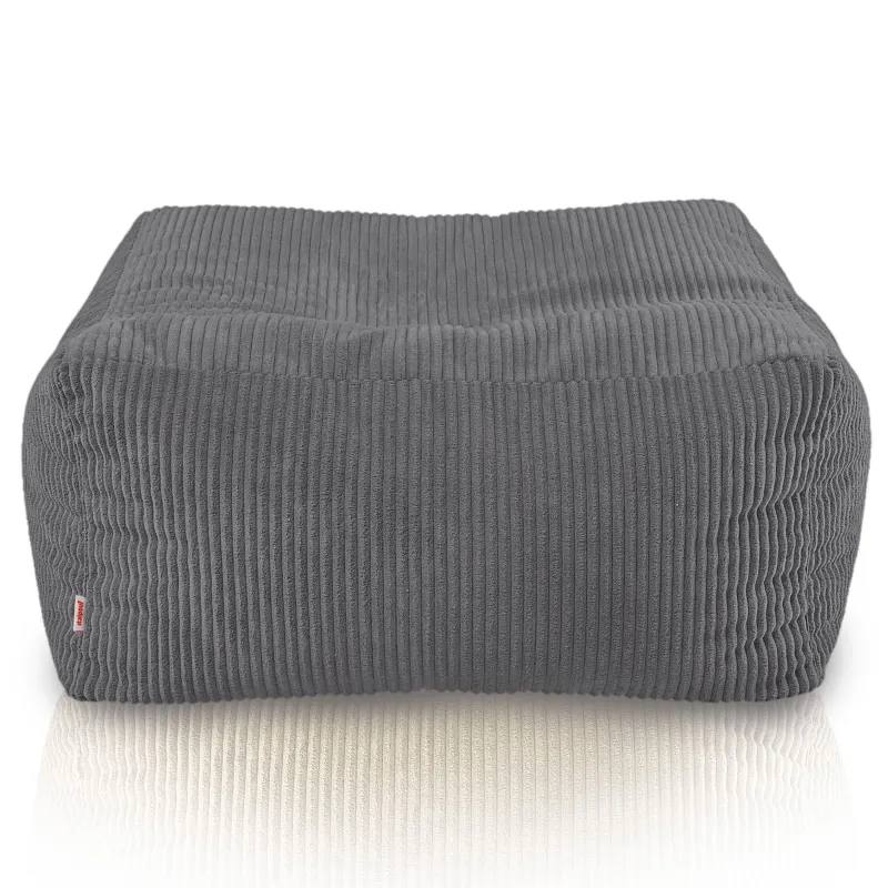 Pouf, repose-pieds et table en un – Florence velours