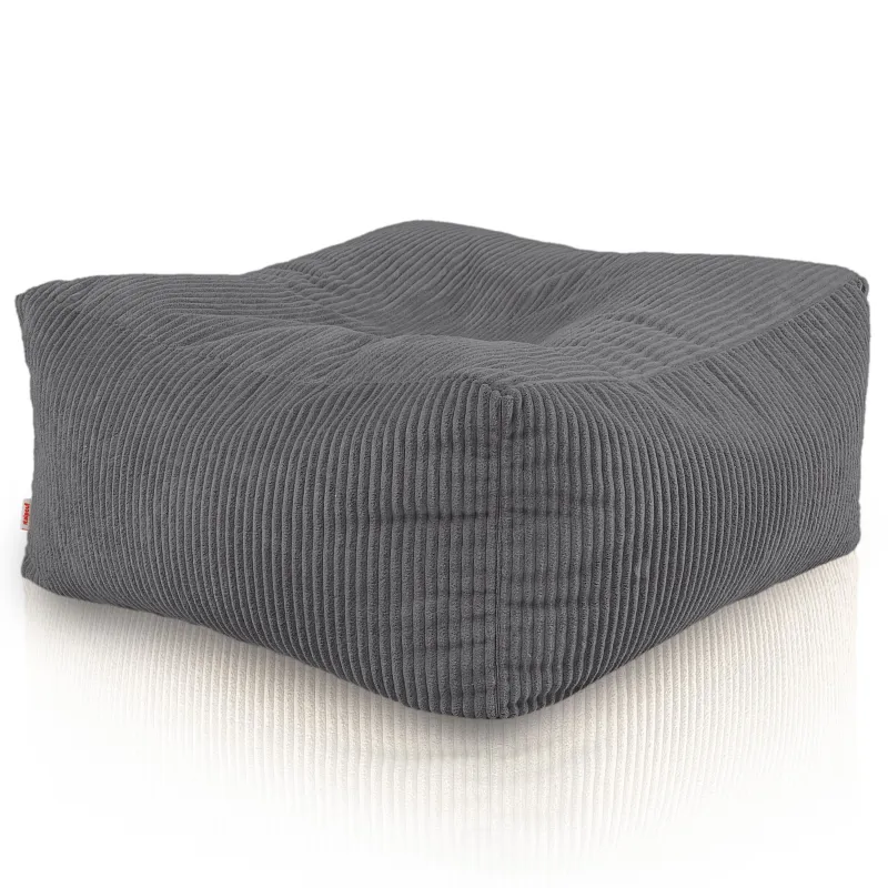Pouf, repose-pieds et table en un – Florence velours
