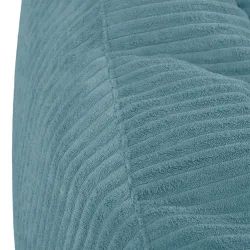 Pouf poire avec dossier pour adultes en velours XXL