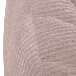 Pouf poire avec dossier pour adultes en velours XXL