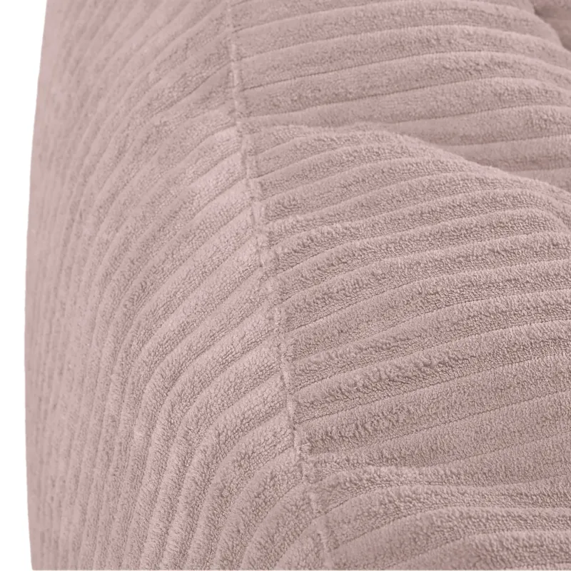 Pouf poire avec dossier pour adultes en velours XXL