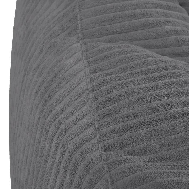 Pouf poire avec dossier pour adultes en velours XXL