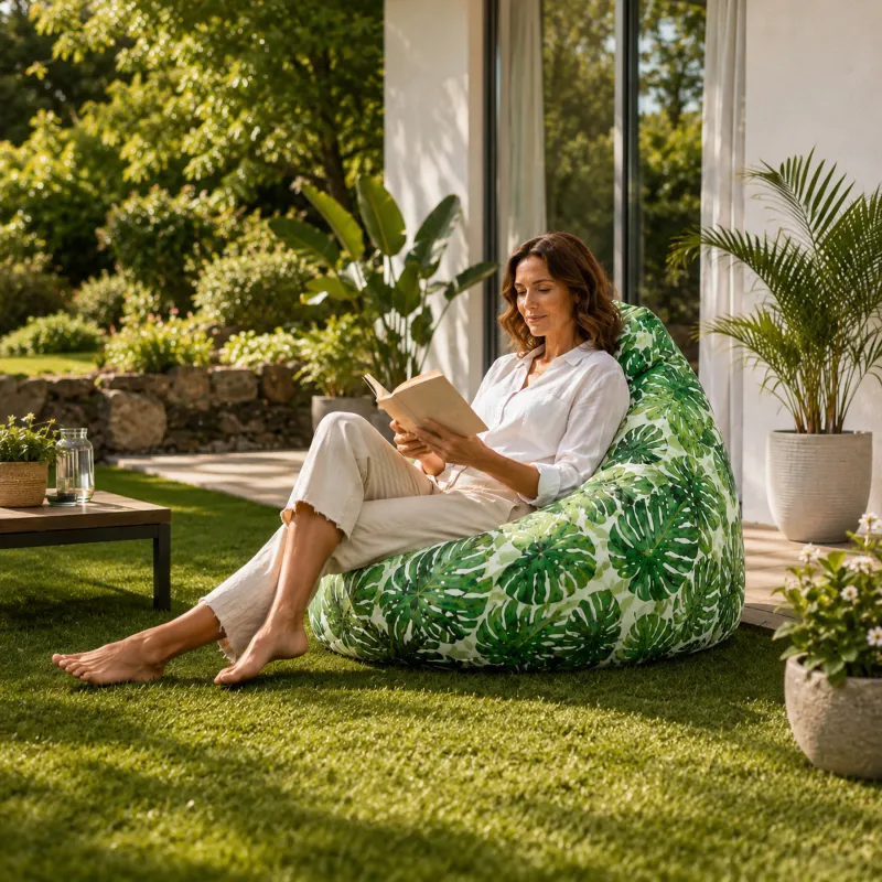 Pouf Poire XXL Géant Outdoor - Imperméable Adultes
