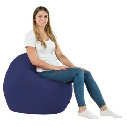 Coussin Rond Monaco 90 cm Simili-cuir | Italpouf