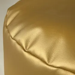 Pouf Cylindre Cilindro Simili-cuir Doré | Italpouf