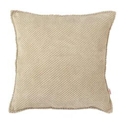 Coussin déco en velours texturé Dot – 45×45