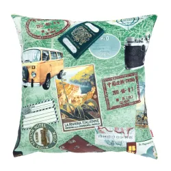 Coussin Décoratif Carré - Tissu Imprimé Premium