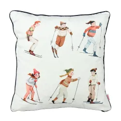 Coussin Décoratif Carré 45 x 45 cm - Tissu Imprimé Premium
