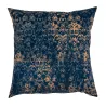 Ornement baroque bleu-or vintage