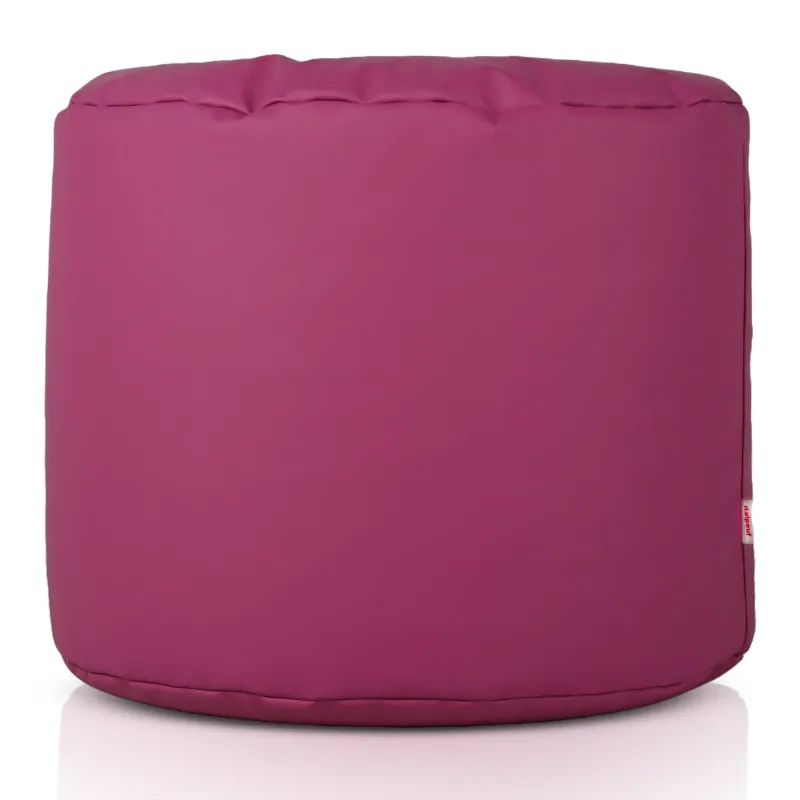 Pouf Cylindre Cilindro Simili-cuir Doré | Italpouf