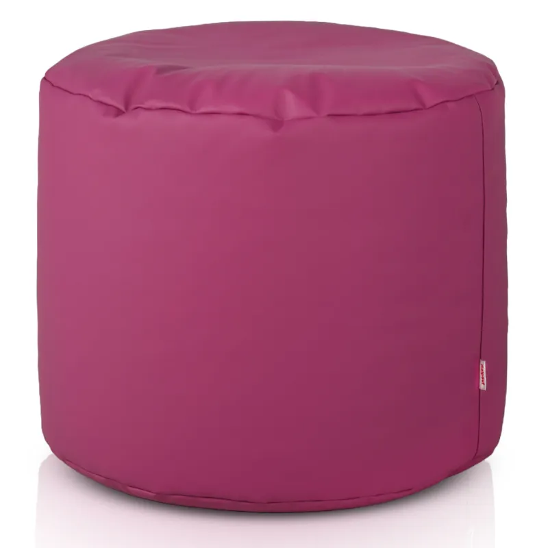 Pouf Cylindre Cilindro Simili-cuir Doré | Italpouf
