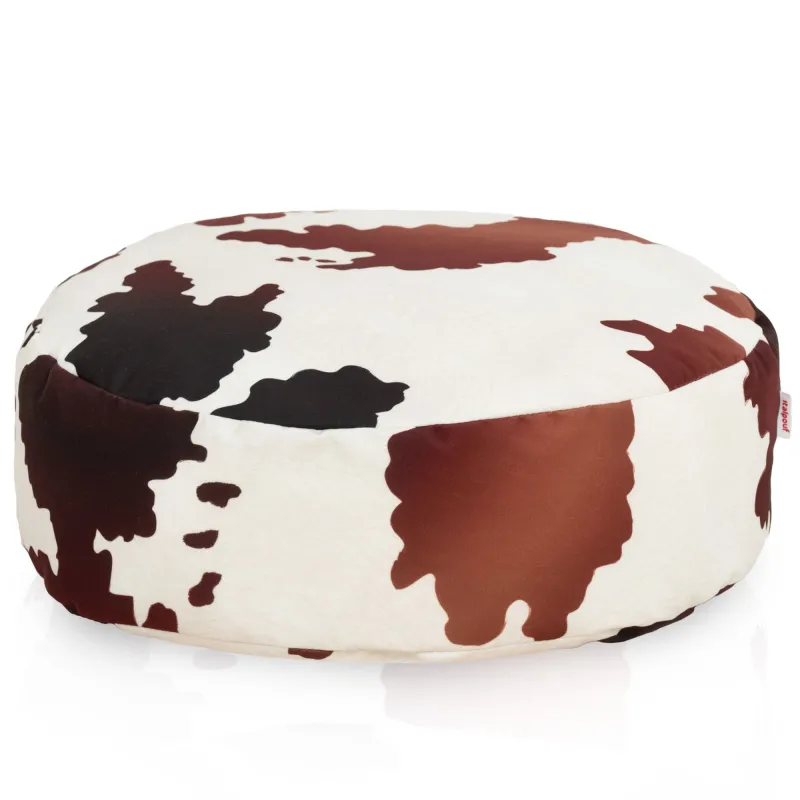 Pouf Repose-pieds Rond - Impressions Premium