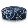 Ornement baroque bleu-or vintage