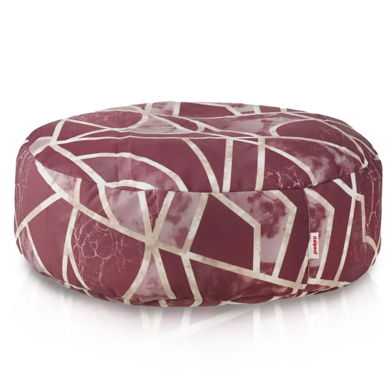 Pouf Repose-pieds Rond - Impressions Premium