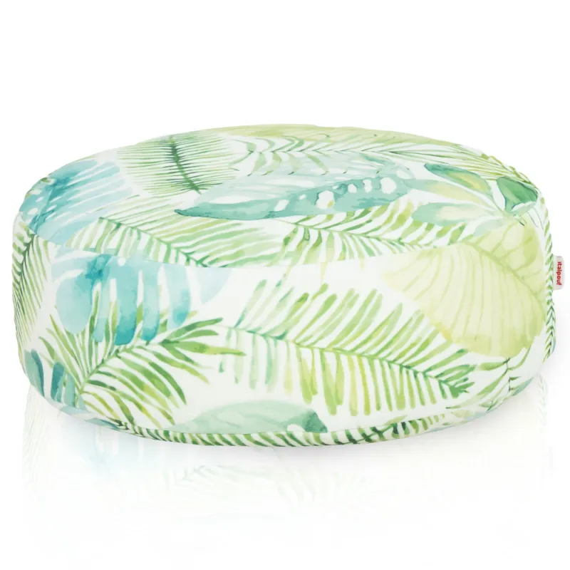 Pouf Repose-pieds Rond - Impressions Premium