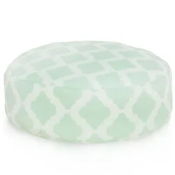 Pouf Repose-pieds Rond - Tissu Imprimé Premium