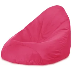 Pouf avec Dossier XXL Drop - Velours Soft