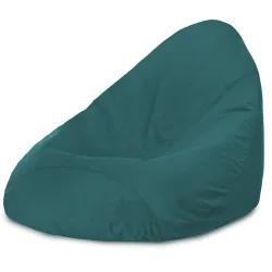 Pouf avec Dossier XXL Drop - Velours Soft