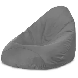 Pouf avec Dossier XXL Drop - Velours Soft