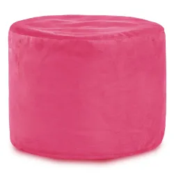 Pouf Rond Cylindre - Velours Soft