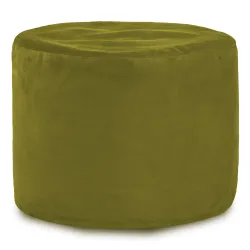 Pouf Rond Cylindre - Velours Soft