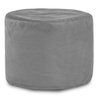 Acier Pouf Cylindre velours