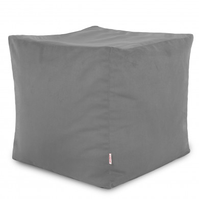 Acier Pouf Cube Intérieure velours