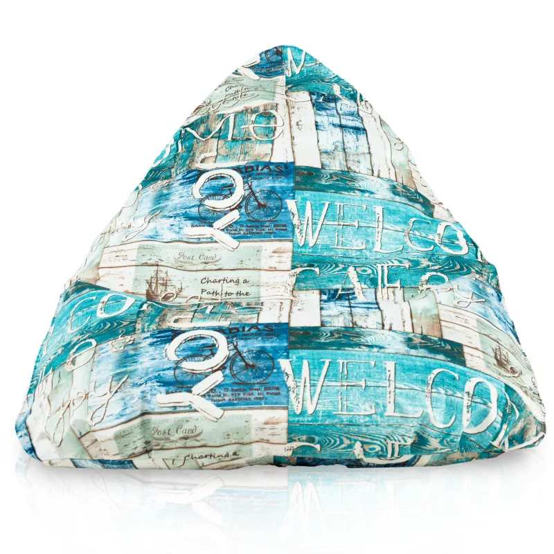 Pouf Poire de Sol XL Bermuda - Tissu Imprimé Premium – vue 29