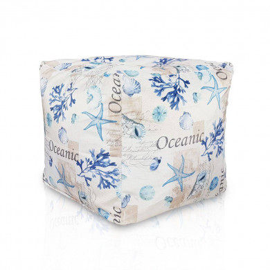 Ocean Pouf Cube 