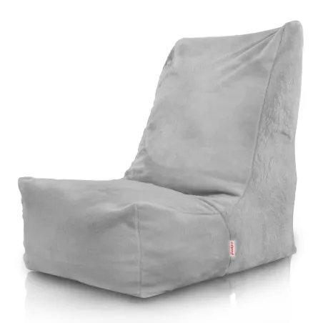 Yeti gris pouf poire confortable pour adultes