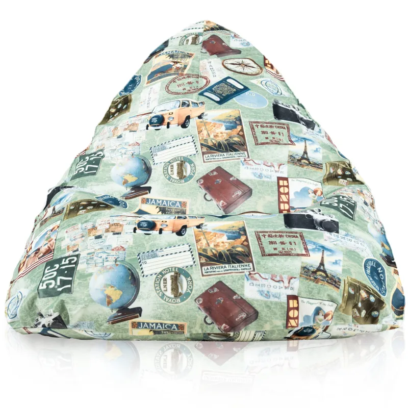 Pouf Poire de Sol XL Bermuda - Tissu Imprimé Premium – vue 34