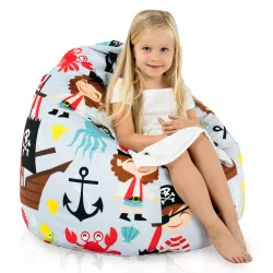 Pouf Poire L pour enfants - Tissu Imprimé Premium – vue 67
